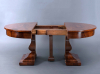 A Dutch flower mahogany Coulisse table with a maximum length of 4.75 meters, 1820