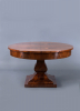 A Dutch flower mahogany Coulisse table with a maximum length of 4.75 meters, 1820