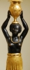GESTOLEN!!!!!!! CA13 Directoire gilt and patinated bronze candelabra ‘Au Jeune Nègre’,