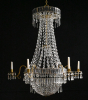 A cristal chandelier