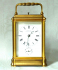 A gilt gorge case carriage clock, alarm and striking, Le Roy et Fils, Paris 1870.