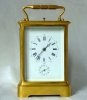 A fine  French carriage clock, gilt case with grande sonnerie, circa 1870.