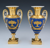 A pair of Empire porcelain vazes