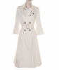 Burberry Off-White Bell Sleeve Double Breasted Trench Coat - Burberry