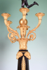 A pair of large ormolu bronze Empire candelabras