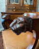 Empire desk chair with lion heads