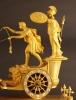 M01 French Ormolu Two Horse Chariot Clock, 'The Chariot of Telemachus'.