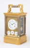 A French gilt brass Anglaise carriage clock with calendar, circa 1870