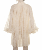 Alexander McQueen Ivory Sheer Lace Draped Mini Dress - Alexander McQueen