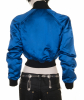 Dolce & Gabbana Blue Silk Bomber Jacket - Dolce & Gabbana