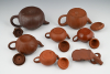 A collection of Chinese Yixing teapots