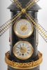 Een zeldzame Franse 'pendule industrial' in de vorm van een windmolen met automaton, barometer en twee thermometers, omstreeks 1880