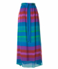 Etro Multicolor Silk Crepe De Chine Maxi Skirt - Etro