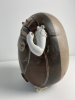Adri Baarspul, egg form sculpture with human expression - Adriana Catharina Baarspul