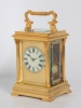 A fine French gilt brass Anglaise case repeating carriage clock by Henri Jacot, circa 1880.