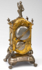 A German rococo mid 18th century travelling clock on a terrace by  Kriedel Budissin, 1749.