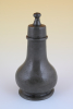 A pewter bottle