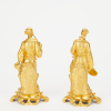 Louis XV style gildeld bronze asian style small statues