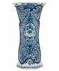 A 5-Piece Blue and White Dutch Delft Garniture - De Porcelyne Lampetkan - The Porcelan Ewer Factory
