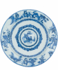 Blue and White ‘Chinoiserie’ Dutch Delft Large so Called ‘Cardinals’ Charger
