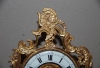 m118 Louis XV mantel clock, fire-gilt, signed by Henri Rossius A Liege.