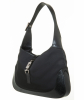 Gucci Black Canvas Leather Jackie Hobo Bag - Gucci