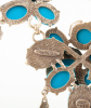 Oscar de La Renta Turquoise Cabochon Necklace and Earrings - Oscar de la Renta