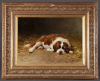 Sleeping Saint Bernard puppy - Otto Eerelman