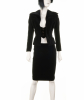 Vivienne Westwood Couture London Black Velvet Skirt Suit - Vivienne Westwood