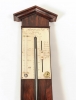 A French rosewood stick barometer, by Adams, circa 1830