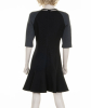 Fendi Paneled Black and Grey Wool Dress - Fendi