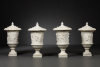 Four Dutch Louis XIV sculptural marble vases