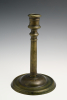 A French bronze candlestick