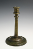 A French bronze candlestick