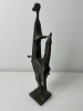 Bram Roth (Den Haag-1916-1995), brons gestileerd sculptuur, vrouw gezeten op paard - Bram Roth
