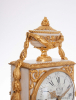 Een Franse Louis XVI verguld brons gemonteerde pendule, Wolff Paris, circa 1770.