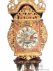 A miniature Dutch Frisian striking and alarm 'little skipper' wall clock, circa 1800
