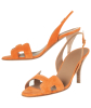 Hermès Orange Suède Slingback Sandal - Hermès