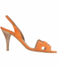 Hermès Orange Suède Slingback Sandal - Hermès