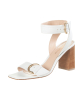 Gianvito Rossi White 'Harper 85' High Blockheel Ankle Strap - Gianvito Rossi
