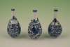 A set of three Chinese porcelain vases