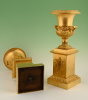 A pair of  ormolu bronze Empire vases