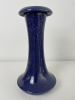 Jan van der Vaart, turned, glazed bleu with purple unique stoneware vase, 1977 - Jan van der Vaart