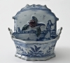 Tureen and Cover in Polychrome Delftware