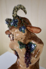 Carolein Smit, naked satyr in an intimate embrace with bunches of grapes - Carolein Smit