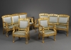 Italian Empire Salon, consisting of two canape's and two armchairs