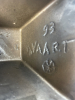 Jan van der Vaart, brons geglazuurde steengoed unica vaas, eigen atelier, 1993. - Johannes Jacobus, Jan van der Vaart