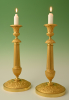A pair of ormolu Empire candelabra