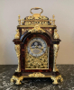 A very handsome Marwick Markham signed 19th century small bracket clock with moon phase