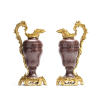 A pair of 18th-century Louis XV ewers (vases) made from Egyptian porphyry